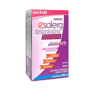 Esalerg 0,5mg/ml Xarope Sabor Tutti-Frutti 60ml + Seringa Dosadora