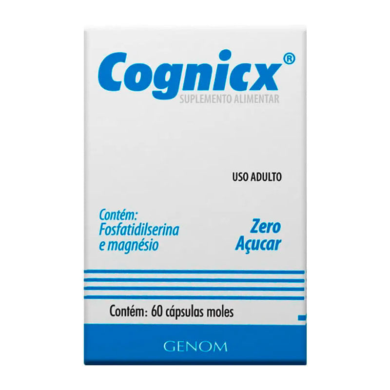 Suplemento Alimentar Cognicx 60 Cápsulas Moles