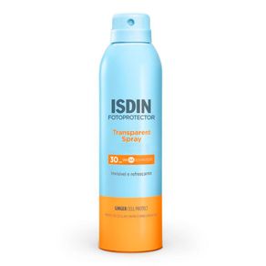 Protetor Solar Corporal Isdin Fotoprotector Transparent Spray Wet Skin FPS30 250ml