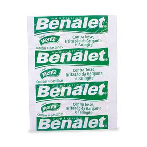 Pastilhas para Garganta Benalet Sabor Menta 4 Unidades