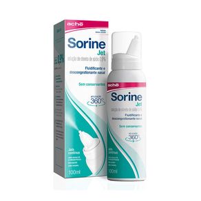Descongestionante Nasal Sorine Jet 0,9% Solução Spray Jato Contínuo 100ml