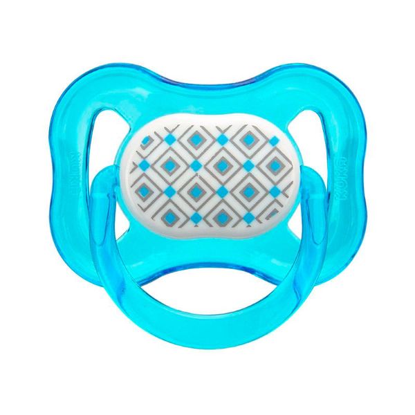 Chupeta Kuka Color Universal 0-6 Meses Cor Azul 1 Unidade