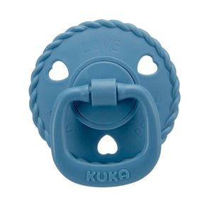 Chupeta Kuka Classic Bico Redodondo Cor Azul 6+ Meses 1 Unidade