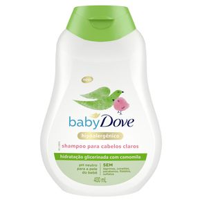 Shampoo Baby Dove Hidratação Glicerinada com Camomila Para Cabelos Claros 400ml
