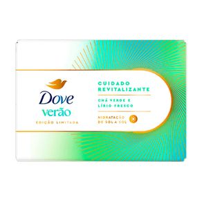 Sabonete em Barra Dove Verão Edição Limitada Cuidado Revitalizante Chá Verde e Lírio 90g