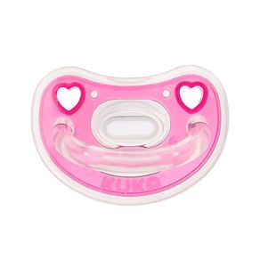 Chupeta Kuka Elegance Premium Bico Ortodontico Cor Rosa 6+ Meses 1 Unidade