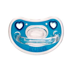 Chupeta Kuka Elegance Premium Bico Ortodontico Cor Azul 6+ Meses 1 Unidade