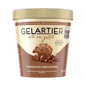 Sorvete Gelartier Sabor Chocolate com Raspas 473ml