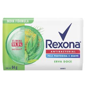 Sabonete em Barra Rexona Antibacterial Erva Doce 84g