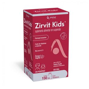 Suplemento Alimentar Zirvit Kids Suspensão Oral Sabor Tutti-Frutti 150ml