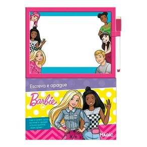 Livro Lousa Mágica Barbie Escreve e Apaga 1 Unidade