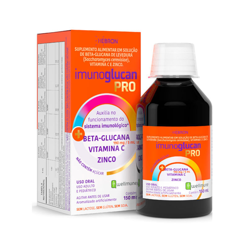 Suplemento Alimentar Imunoglucan Pro 190mg/5ml Solução Oral 150ml