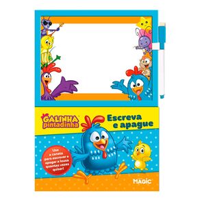 Livro Lousa Mágica Galinha Pintadinha Escreve e Apaga 1 Unidade