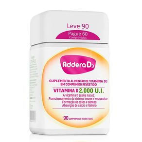 Addera D3 2.000UI 90 Comprimidos Revestidos