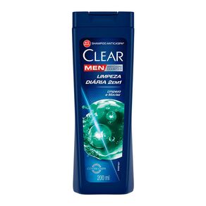 Shampoo Anticaspa Clear Limpeza Diária 2 em 1 200ml