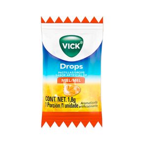 Pastilha Vick Drops Sabores Sortidos Sachê 1 Unidade 1,8g