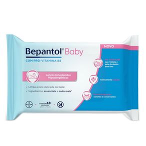 Lenços Umedecidos Para Bebês Bepantol Baby 48 Unidades