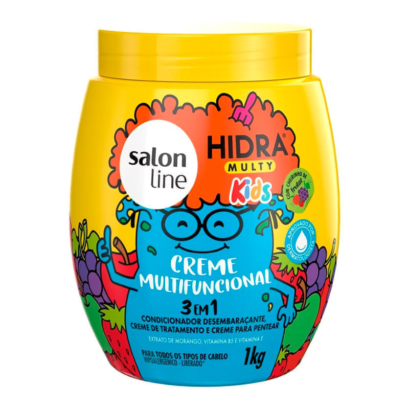 Creme Multifuncional 3 em 1 Salon Line Kids Hidra Multy Kids 1kg