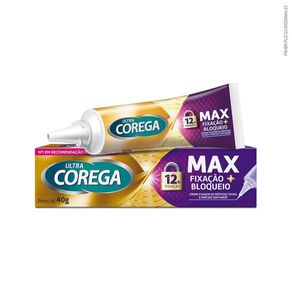 Creme Fixador de Dentaduras Ultra Corega Max Sem Sabor 40g