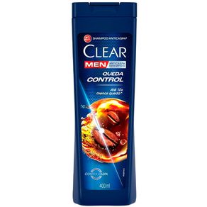 Shampoo Anticaspa Clear Men Queda Control 400ml