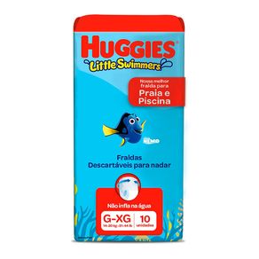 Fralda Praia e Piscina Huggies Little Swimmers G/XG 10 Unidades