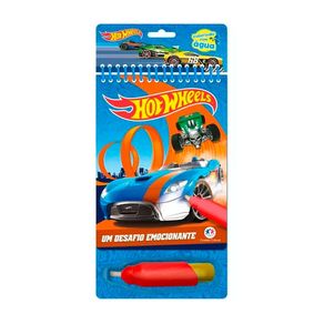 Livro Colorindo Com Água Hot Wheels Um Desafio Emocionante 1 Unidade