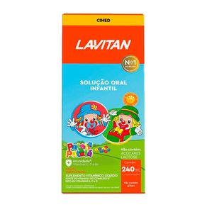 Suplemento Alimentar Infantil Vitamina Lavitan Patati Patatá Sabor Laranja 240ml