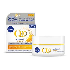 Creme Facial Antissinais Nivea Q10 Energy Dia FPS15 50g