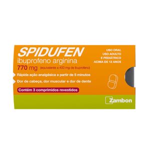 Spidufen 770mg 3 Comprimidos Revestidos