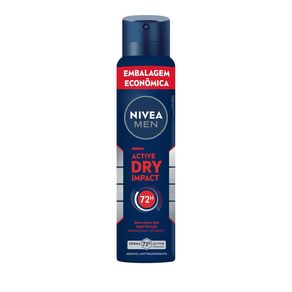 Desodorante Antitranspirante Aerosol Nivea Men Active Dry Impact 200ml