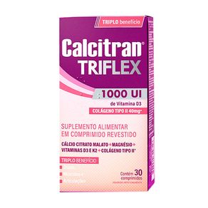 Suplemento Alimentar Calcitran Triflex 30 Comprimidos Revestidos