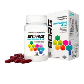 Suplemento Alimentar Borg Polivitamínico A a Z 60 Cápsulas Gel