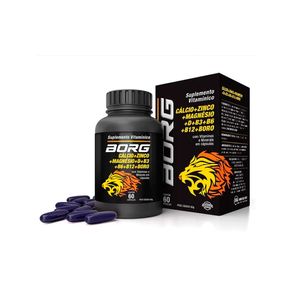 Suplemento Alimentar Borg Cálcio + Zinco + Magnésio + D + B3 + B6 + B12 + Boro 60 Cápsulas