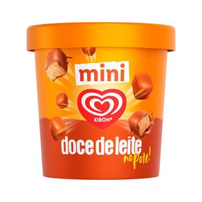 Sorvete Kibon Mini Bombons Doce de Leite Pote 184g
