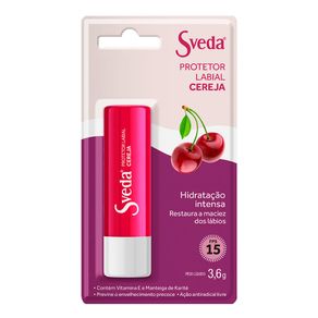 Protetor Labial Sveda Cereja FPS15 3,6g