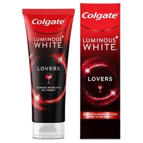 Creme Dental Clareador Colgate Luminous White Lovers Manchas de Vinho 70g
