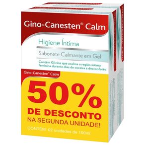 Kit Sabonete Íntimo Gino-Canesten Calm Gel 2 Unidades 100ml Cada