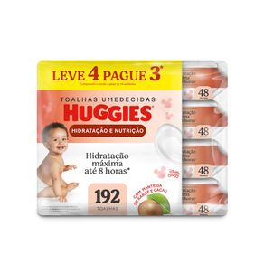 Lenços Umedecidos Huggies Hidratação e Nutrição 192 Unidades