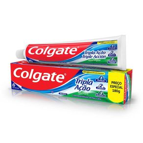 Creme Dental Colgate Tripla Ação Sabor Menta Original Preço Especial 180g