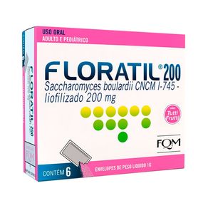 Floratil 200 Sabor Tutti-Frutti 6 Envelopes