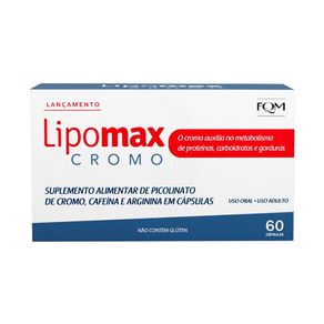 Suplemento Alimentar Lipomax Cromo 60 Cápsulas