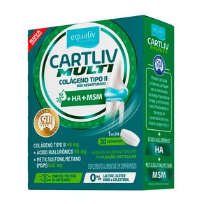 Suplemento Alimentar Equaliv Cartliv Multi 30 Comprimidos