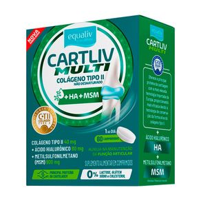Suplemento Alimentar Equaliv Cartliv Multi 60 Comprimidos