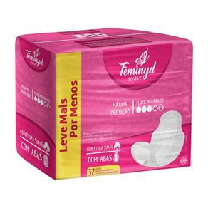 Absorvente Feminyd Cobertura Suave com Abas 32 Unidades