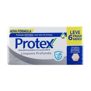 Sabonete em Barra Protex Limpeza Profunda 85g Leve 6 Pague Menos