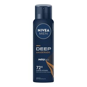 Desodorante Antitranspirante Aerosol Nivea Men Deep MaxxTech Amadeirado 150ml