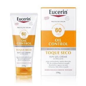 Protetor Solar Corporal Gel-Creme Eucerin Sun Oil Control Toque Seco Sem Cor FPS60 200g