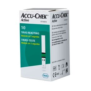 Tiras para Controle de Glicemia Accu-Chek Active 10 Unidades