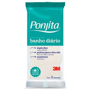 Esponja Para Banho 3M Ponjita 1 Unidade