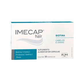 Suplemento Alimentar Imecap Hair Cabelos e Unhas 30 Cápsulas